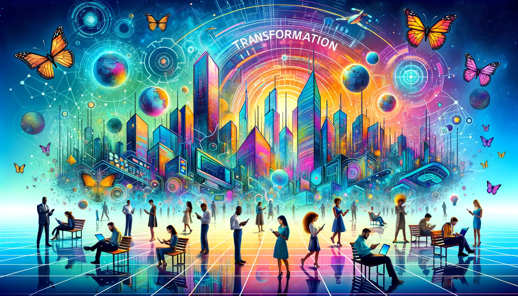 Gesellschaftlicher Wandel im digitalen Zeitalter mit Fokus auf Digitalisierung und soziale Veränderungen