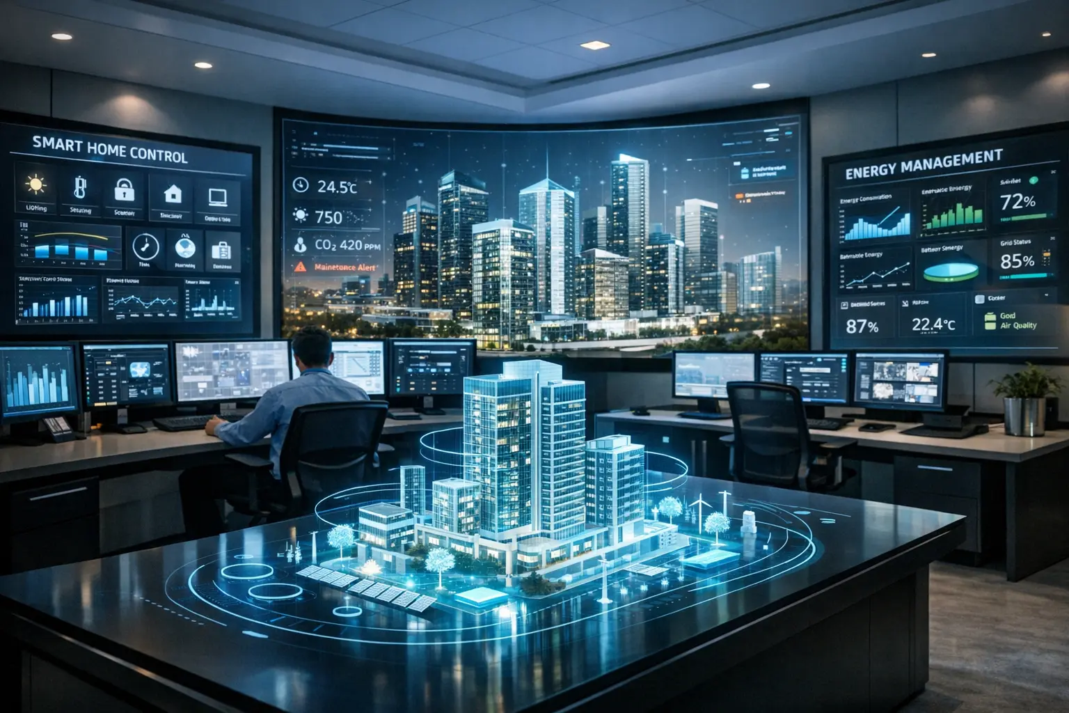 Smart Building Technologie für nachhaltige Architektur