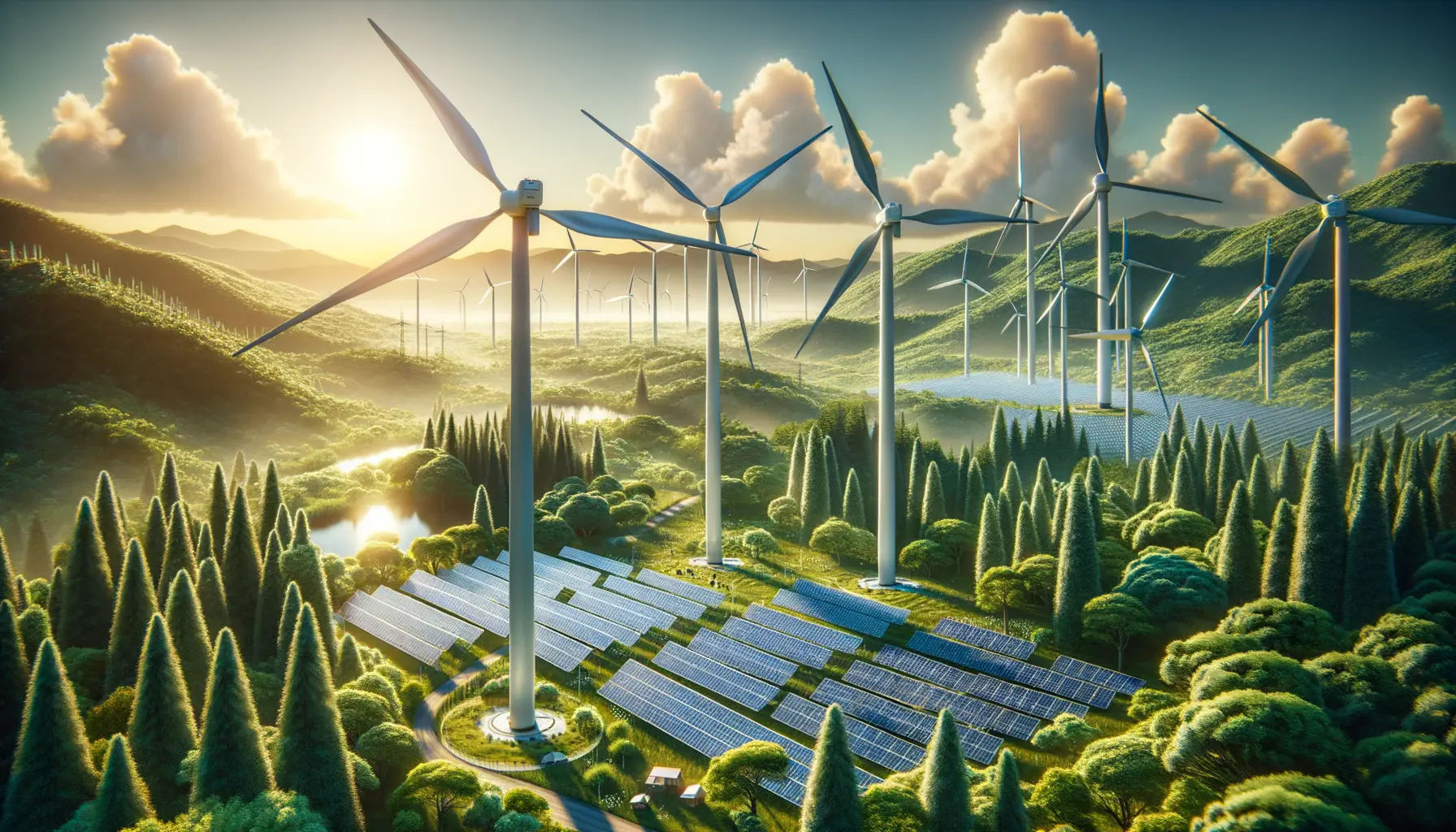 Nachhaltigkeit in der Zukunft erneuerbare Energien Ressourcenschonung