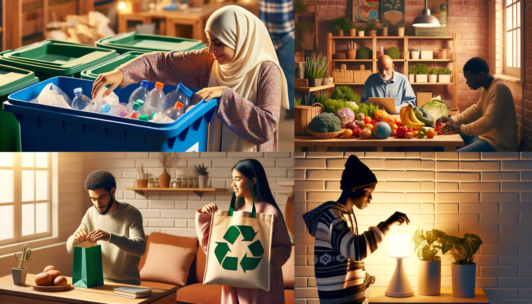 Nachhaltiges Leben und ökologische Themen im Alltag für Umweltschutz